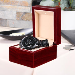 Man of God Men's Watch – Christian Gift for Dad, Grandpa or Brotherd