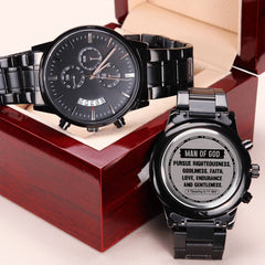Man of God Men's Watch – Christian Gift for Dad, Grandpa or Brotherd